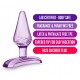 Μωβ Μικρή Πρωκτική Σφήνα - Blush Play With Me Jolly Anal Plug Purple 6.9cm