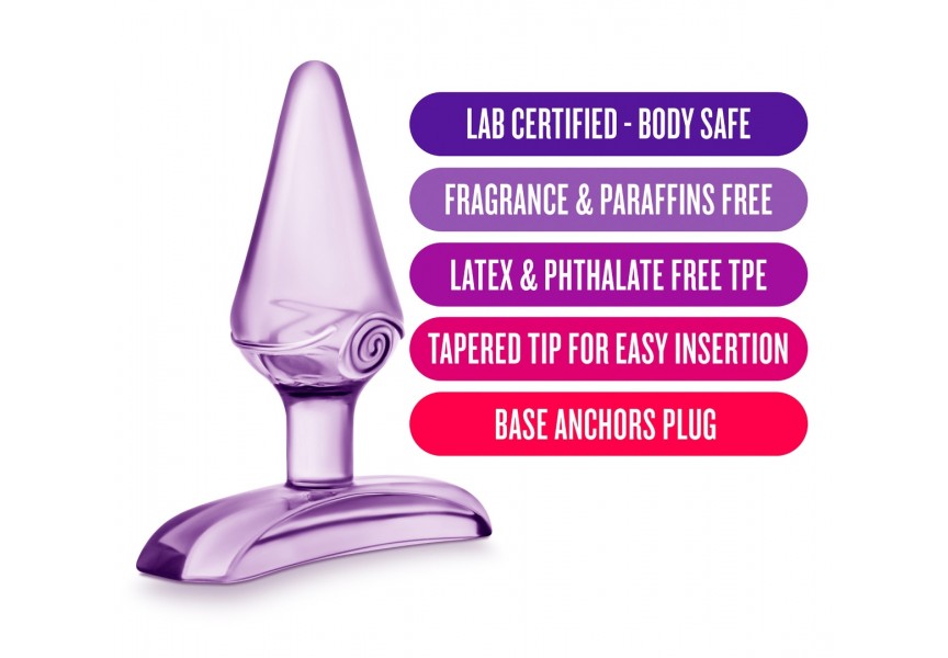 Μωβ Μικρή Πρωκτική Σφήνα - Blush Play With Me Jolly Anal Plug Purple 6.9cm