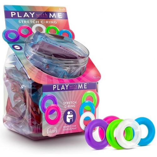 Μωβ Ελαστικό Δαχτυλίδι Πέους - Play With Me Stretch C Ring Purple