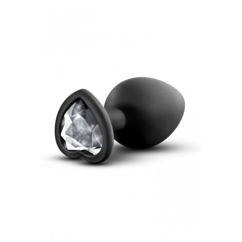 Blush Silicone Temptasia Silicone Bling Plug Small Black 7.5cm