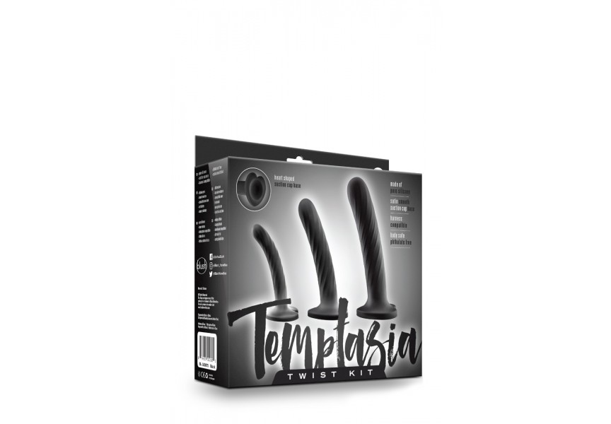 Σετ Ομοιωμάτων Σιλικόνης - Temptasia Twist Kit Set Of Three Black