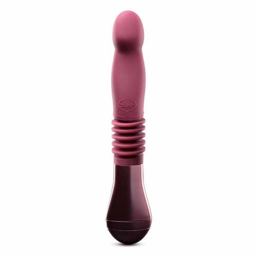 Δονητής Σιλικόνης Με Κίνηση Πάνω Κάτω - Blush Temptasia Trixie Thrusting Dildo Wine 25.4cm