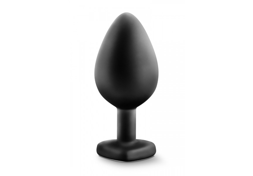 Blush Temptasia Bling Silicone Anal Plug Medium Black 8.2cm