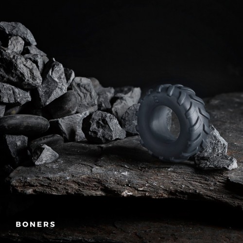 Δαχτυλίδι Πέους Σιλικόνης - Boners Tire Cock Ring Grey