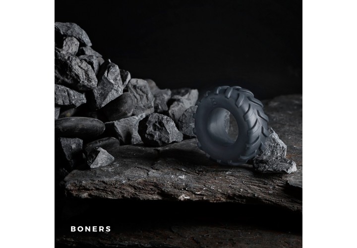 Δαχτυλίδι Πέους Σιλικόνης - Boners Tire Cock Ring Grey