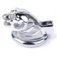 Brutus Goth Metal Chastity Cage Silver
