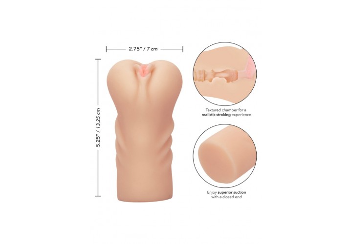 Calexotics Cheap Thrills The First Time Masturbator Vagina Beige 13cm