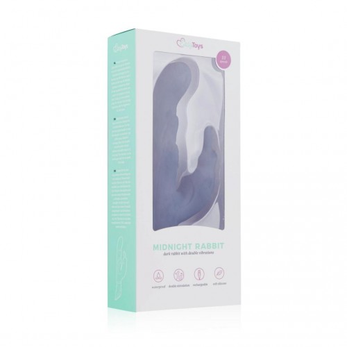 Easytoys Midnight Rabbit Vibrator Blue 24cm