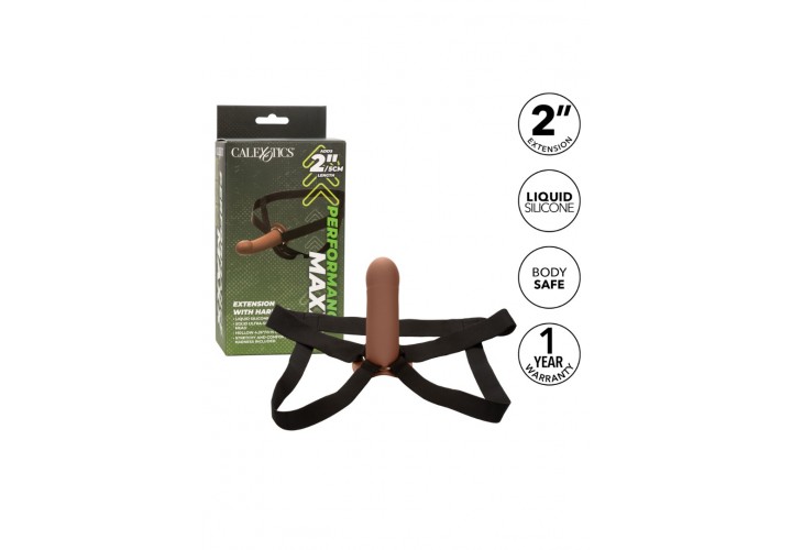 CalExotics Performance Maxx Life-Like Extension With Harness Brown 16cm