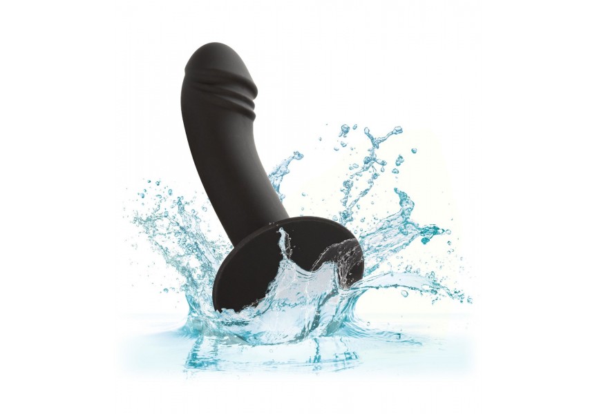 Calexotics Curved Anal Stud Realistic Dildo Black 13.2cm