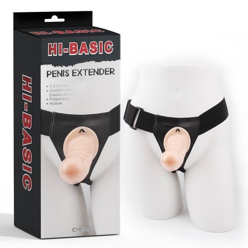 Κούφια Προέκταση Πέους Με Ζώνη - Chisa Hi Basic Penis Extender 19cm