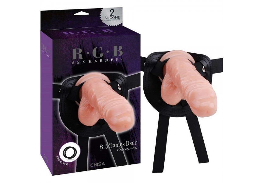 Chisa Novelties James Deen Strap On Flesh 21.5cm