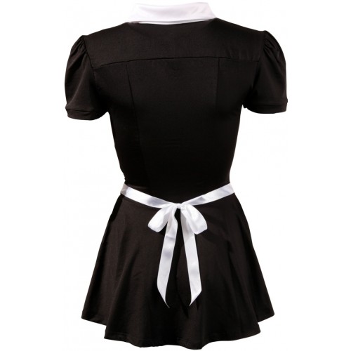 Cottelli Collection Maid's Dress Black/White