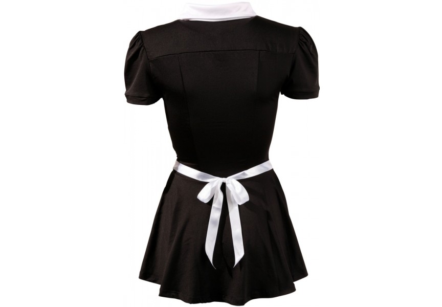 Cottelli Collection Maid's Dress Black/White