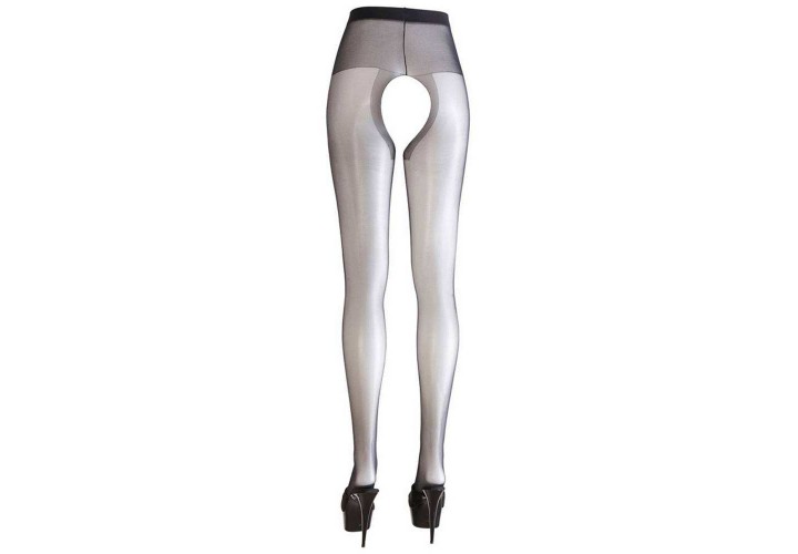 Cottelli Collection Crotchless Tights Black
