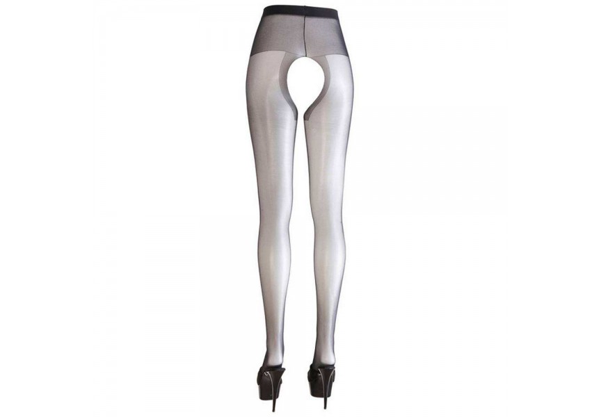 Cottelli Collection Crotchless Tights Black