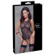 Cottelli Collection Lace Garter Body Black