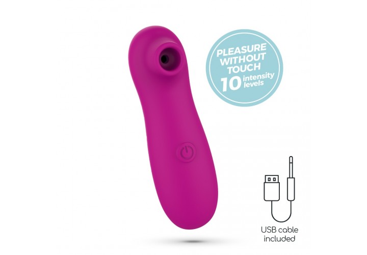 Ροζ Κλειτοριδικός Δονητής Με Αναρρόφηση - Crushious Nookie Rechargeable Clitoral Stimulator Pink 12.5cm