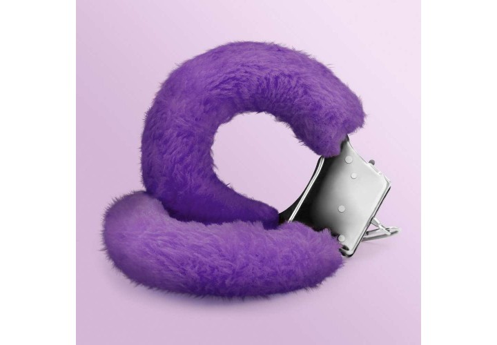 Χειροπέδες Με Μωβ Γούνα - Crushious Love Furry Handcuffs Purple