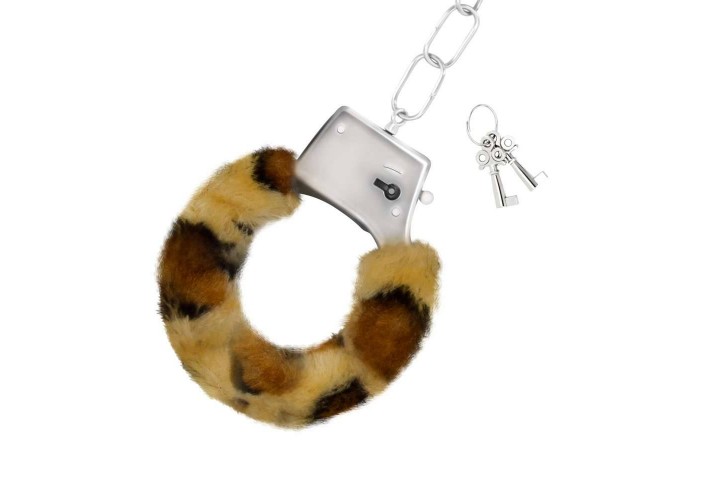 Χειροπέδες Με Λεοπάρ Γούνα - Crushious Love Furry Handcuffs Leopard