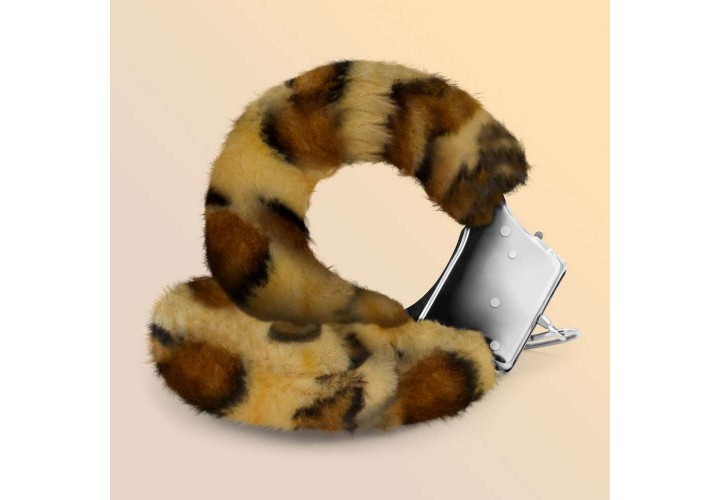 Χειροπέδες Με Λεοπάρ Γούνα - Crushious Love Furry Handcuffs Leopard