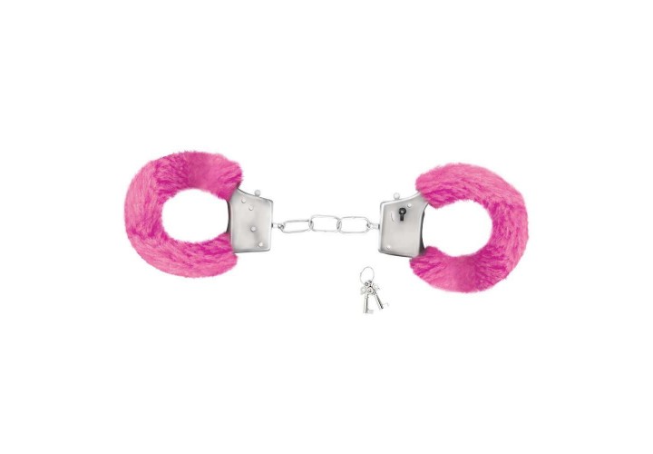 Χειροπέδες Με Ροζ Γούνα - Crushious Love Furry Handcuffs Pink