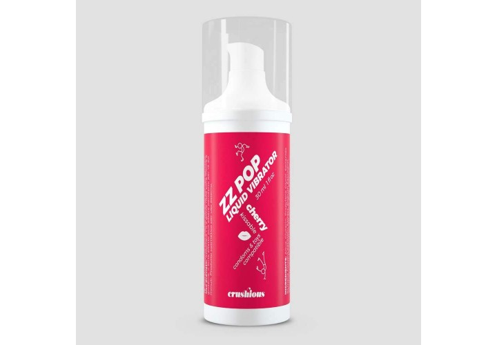 Υγρός Δονητής Με Γεύση Κεράσι - Crushious ZZ Pop Liquid Vibrator Cherry 30ml