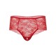 Κόκκινο Γυναικείο Δαντελωτό Κιλοτάκι Με Άνοιγμα - Daring Intimates Ella Crotchless Cheeky Panty Red