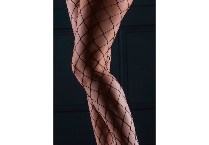Daring Intimates Over Sized Net Tights Black