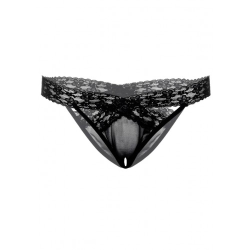 Daring Intimates Alessandra Crotchless Panty Black