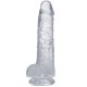 Doc Johnson Realistic Dildo Clear 20cm