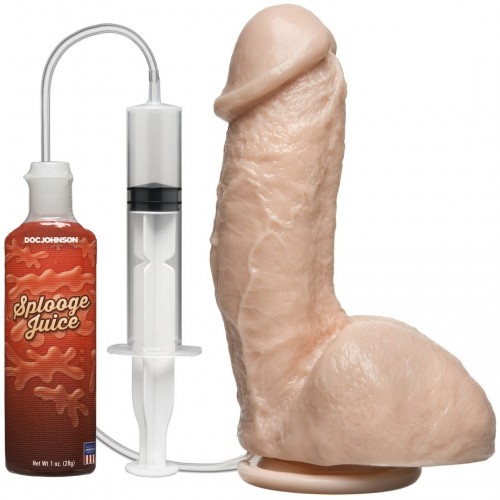 Ρεαλιστικό Ομοίωμα Εκσπερμάτισης - Doc Johnson Squirting Realistic Cock Skin 17.8cm