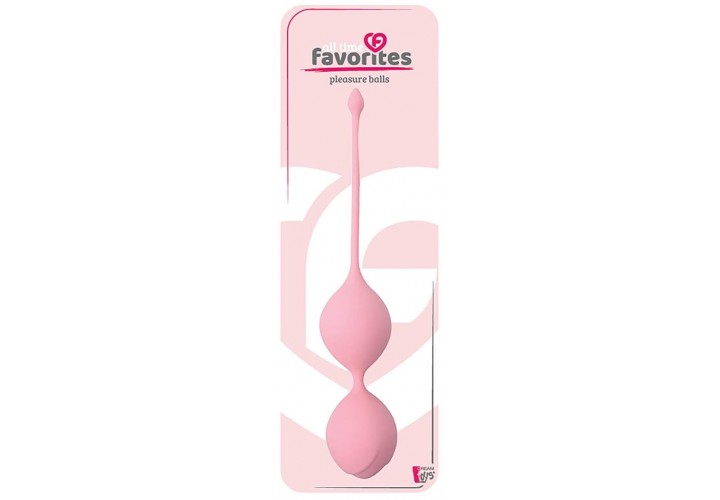 Ροζ Κολπικές Μπάλες Σιλικόνης - Dream Toys See You In Bloom Duo Balls 36mm Pink