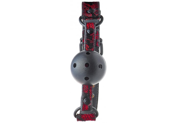 Ρυθμιζόμενο Φίμωτρο Με Τρύπες - Dream Toys Blaze Deluxe Breathable Ball Gag Black/Red