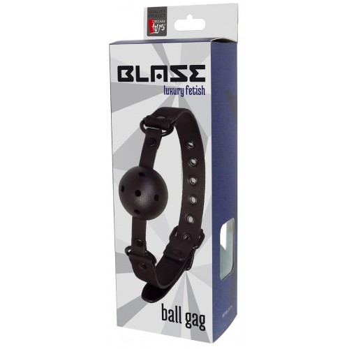 Μαύρο Φίμωτρο Με Τρύπες - Dream Toys Blaze Luxury Fetish Ball Gag Black