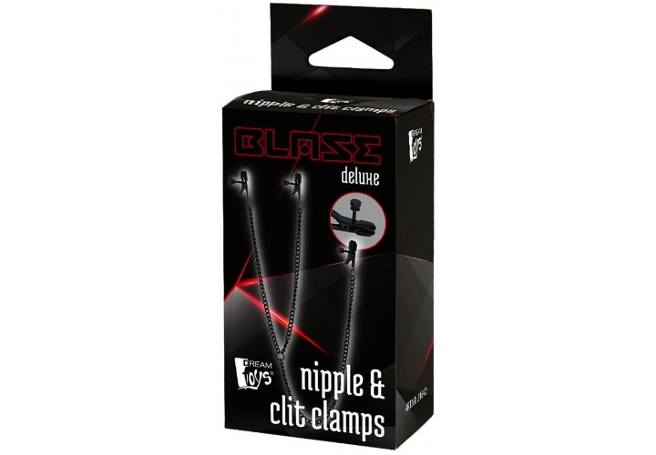 Σφιγκτήρες Θηλών & Κλειτορίδας - Blaze Deluxe Nipple Clit Clamps Black