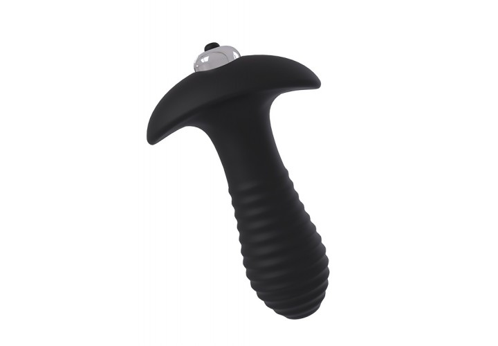 Μαύρη Δονούμενη Πρωκτική Σφήνα - Dream Toys Spiral Single Speed Plug 9cm