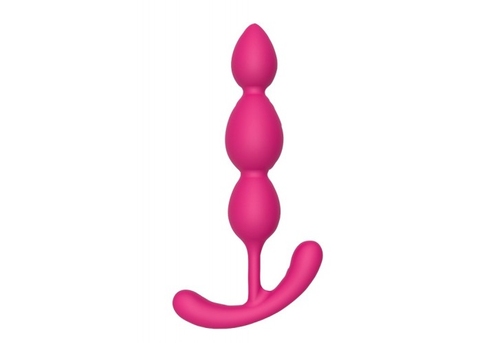Ροζ Πρωκτικές Μπίλιες - Dream Toys Bootyful Silky Smooth T Teardrop 14cm
