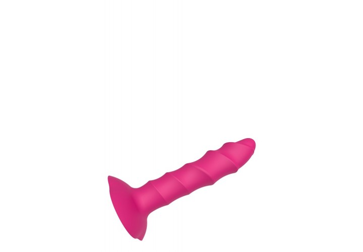 Ροζ Πρωκτική Σφήνα Με Βεντούζα - Dream Toys Twisted Plug With Suction Cup Pink 17cm