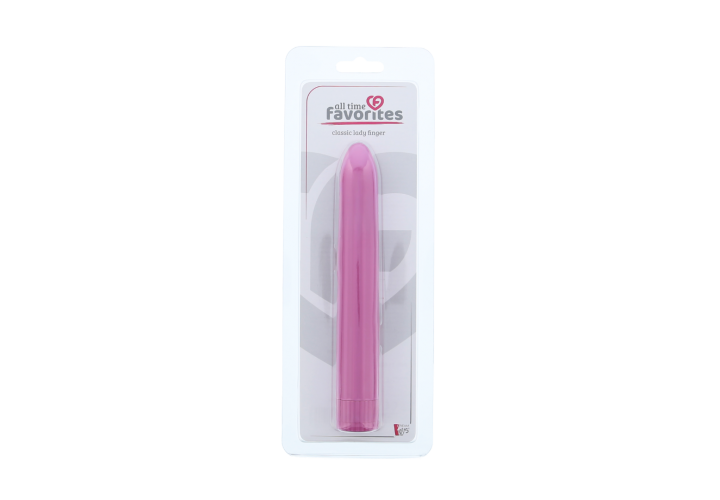 Ροζ Κλασικός Δονητής - Dream Toys Classic Lady Finger Vibrator Pink 16cm