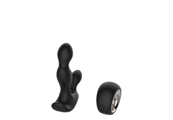 Μαύρος Ασύρματος Δονητής Για Άνδρες & Γυναίκες - Dream Toys Midnight Magic Kronos Remote 12cm