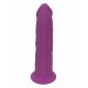 Μωβ Ρεαλιστικό Ομοίωμα Πέους Με Θερμοδραστική Σιλικόνη - Dream Toys Real Love Premium Silicone Dildo Purple 19cm