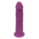 Μωβ Ρεαλιστικό Ομοίωμα Πέους Με Θερμοδραστική Σιλικόνη - Dream Toys Real Love Premium Silicone Dildo Purple 19cm