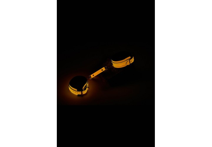 Φετιχιστικές Ποδοπέδες Που Φωσφορίζουν Στο Σκοτάδι - Dream Toys Radiant Ankle Cuff Glow In The Dark Orange