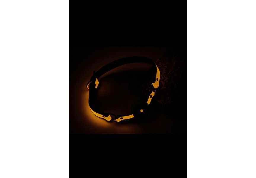 Dream Toys Radiant Ball Gag Glow In The Dark Orange