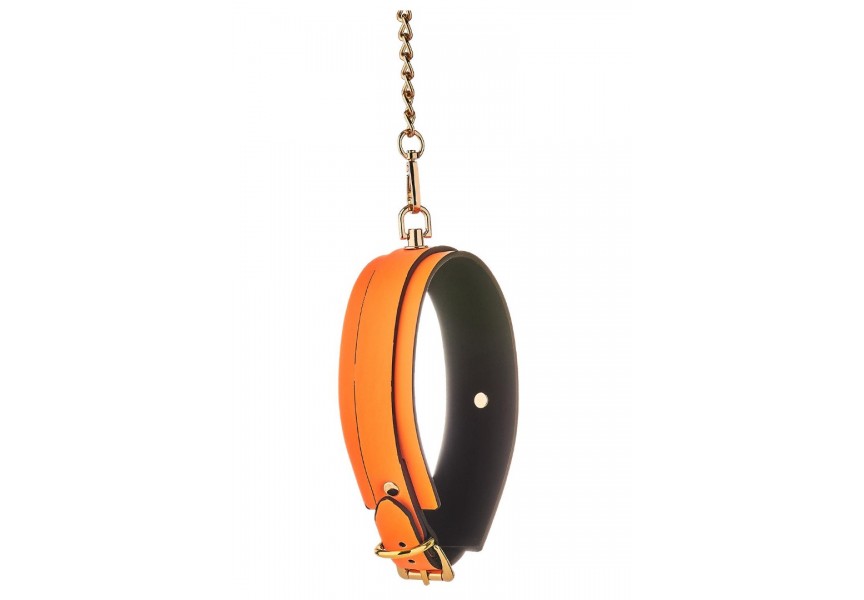 Dream Toys Radiant Glow In The Dark Collar & Leash Orange