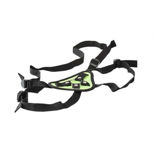 Πράσινη Φωσφοριζέ Ζώνη Strap On - Dream Toys Radiant Strap On Harness Glow In The Dark Green