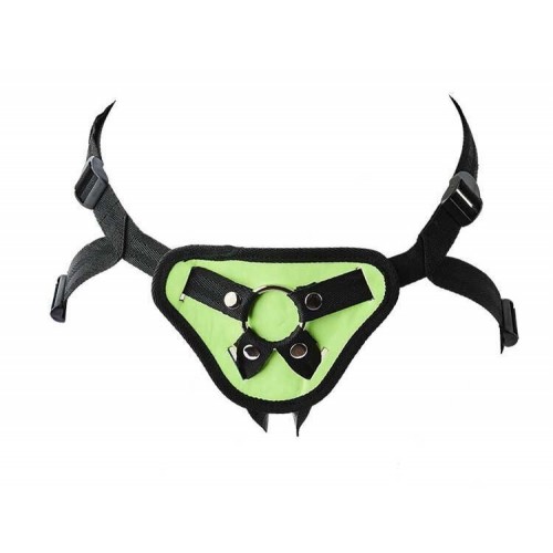 Πράσινη Φωσφοριζέ Ζώνη Strap On - Dream Toys Radiant Strap On Harness Glow In The Dark Green