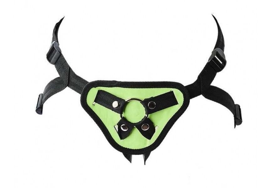 Dream Toys Radiant Strap On Harness Glow In The Dark Green