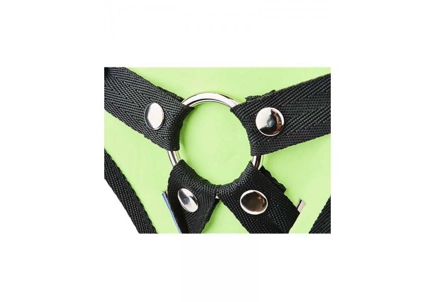 Dream Toys Radiant Strap On Harness Glow In The Dark Green